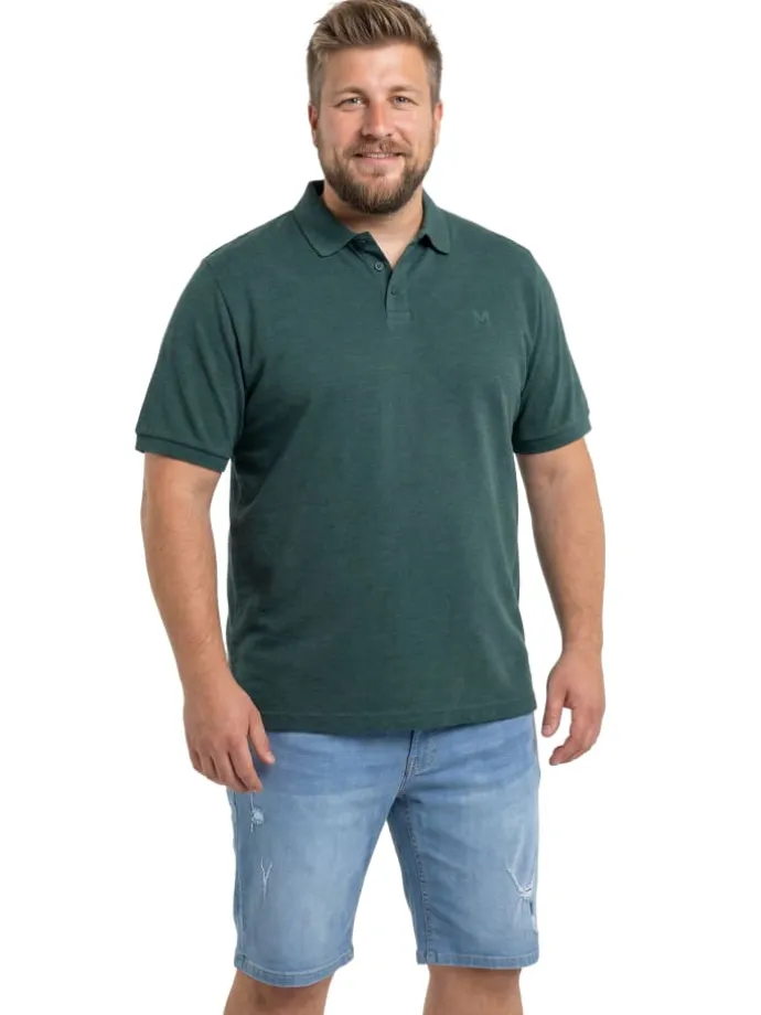 Poloshirt in dschungel grün