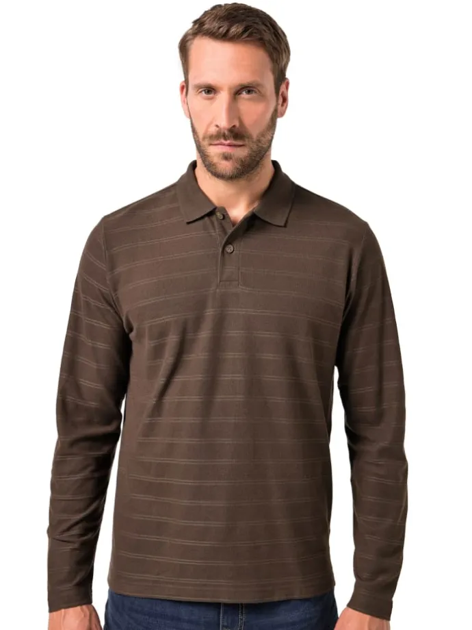 Poloshirt in dunkelbraun