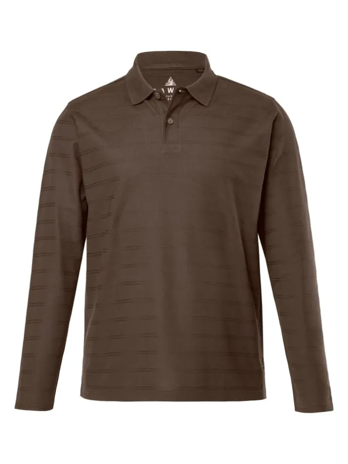 Poloshirt in dunkelbraun