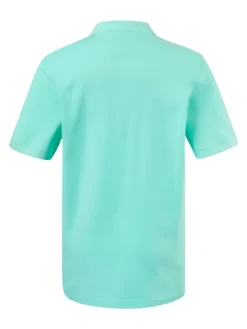 Poloshirt in helles blautürkis