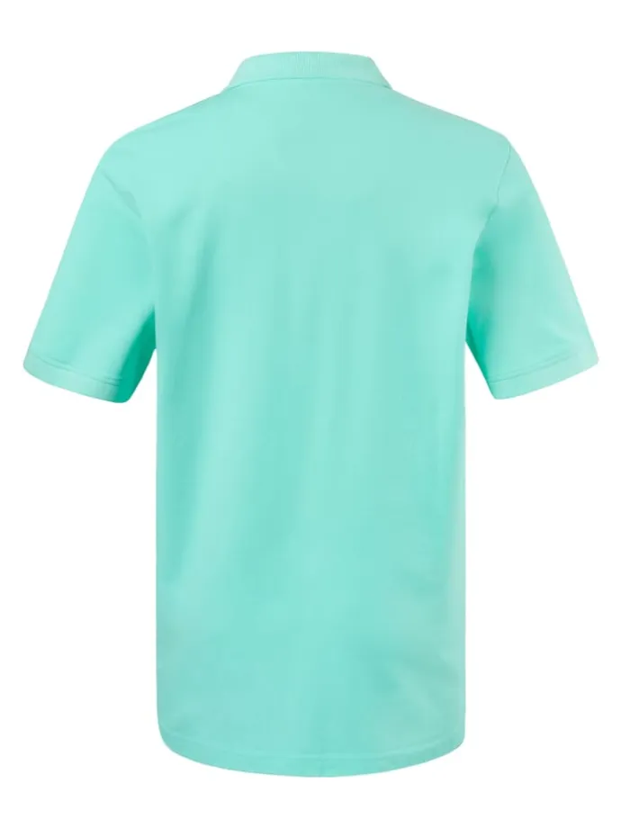 Poloshirt in helles blautürkis
