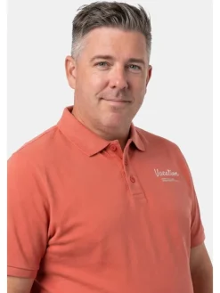 Poloshirt in koralle