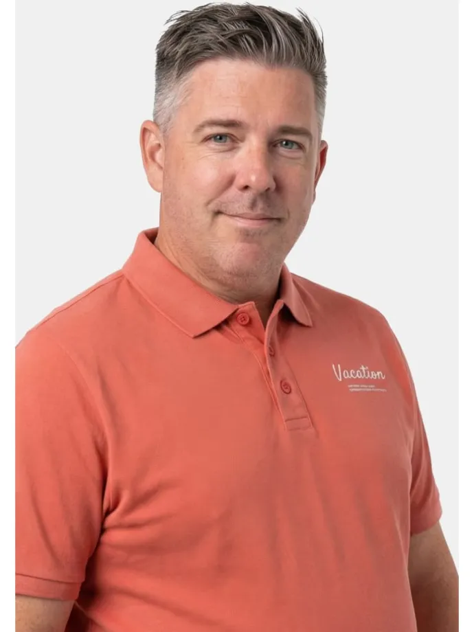 Poloshirt in koralle
