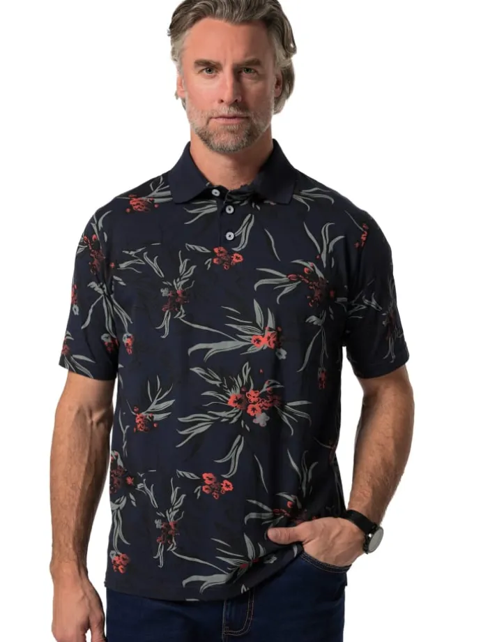 Poloshirt in navy blau