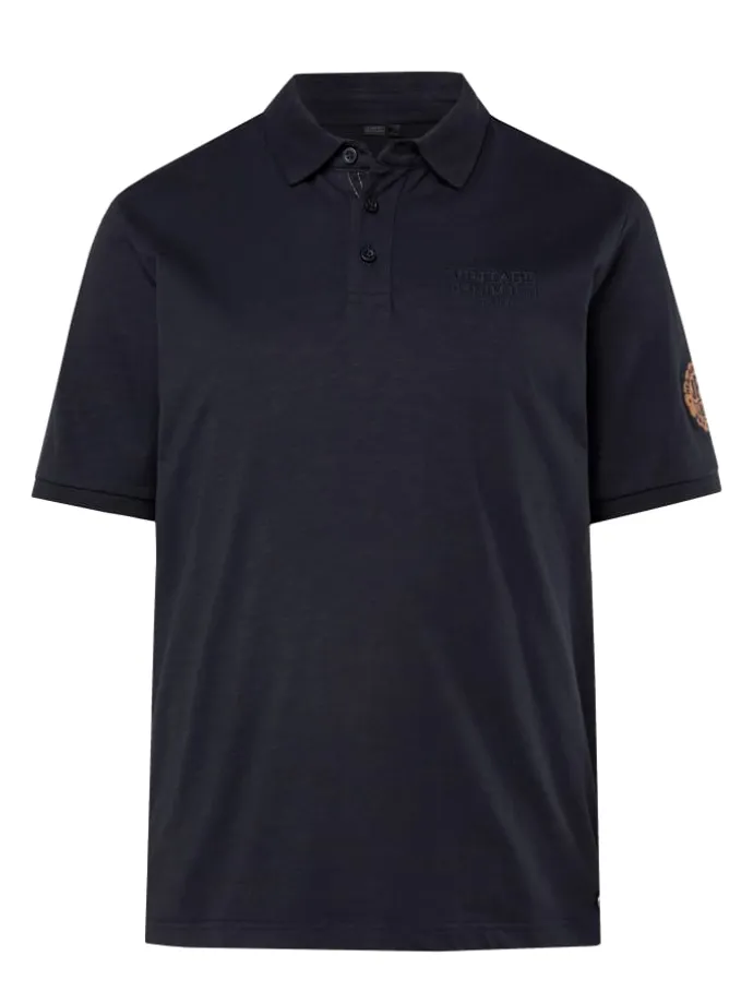 Poloshirt in schwarz