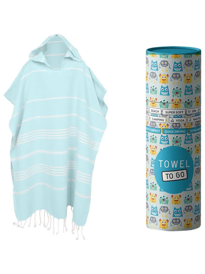 Poncho "Towel To Go" in Mint - (L)60 x (B)48 cm