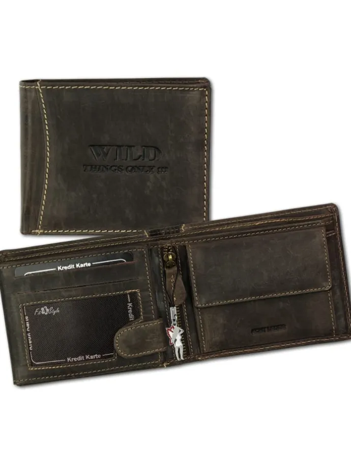 Portemonnaie Leder ca. 12cm breit ca. 10cm hoch