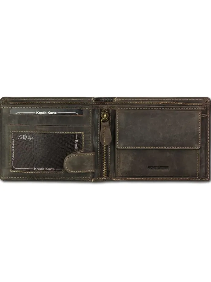 Portemonnaie Leder ca. 12cm breit ca. 10cm hoch