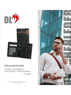 Portemonnaie Leder Herren Geldbörse Serie Marc