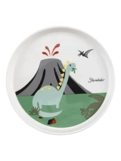 Porzellan Geschirr-Set DINO Rexi in weiß