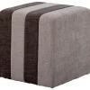 Pouf "Flint" in Braun - (B)45 x (H)45 cm