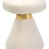 Pouf "Iceland" in Creme - (H)51 x Ø 42 cm