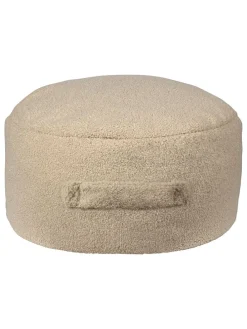 Pouf "Panda" in Beige - (H)20 x Ø 50 cm