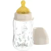 PP-Flasche Cherry Green 260 ml + Latex-Trinksauger in beige,motiv