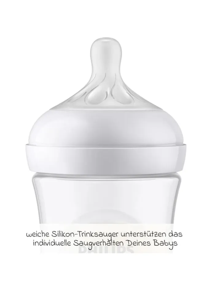 PP-Flasche 2er Pack Natural Response 260ml in weiss