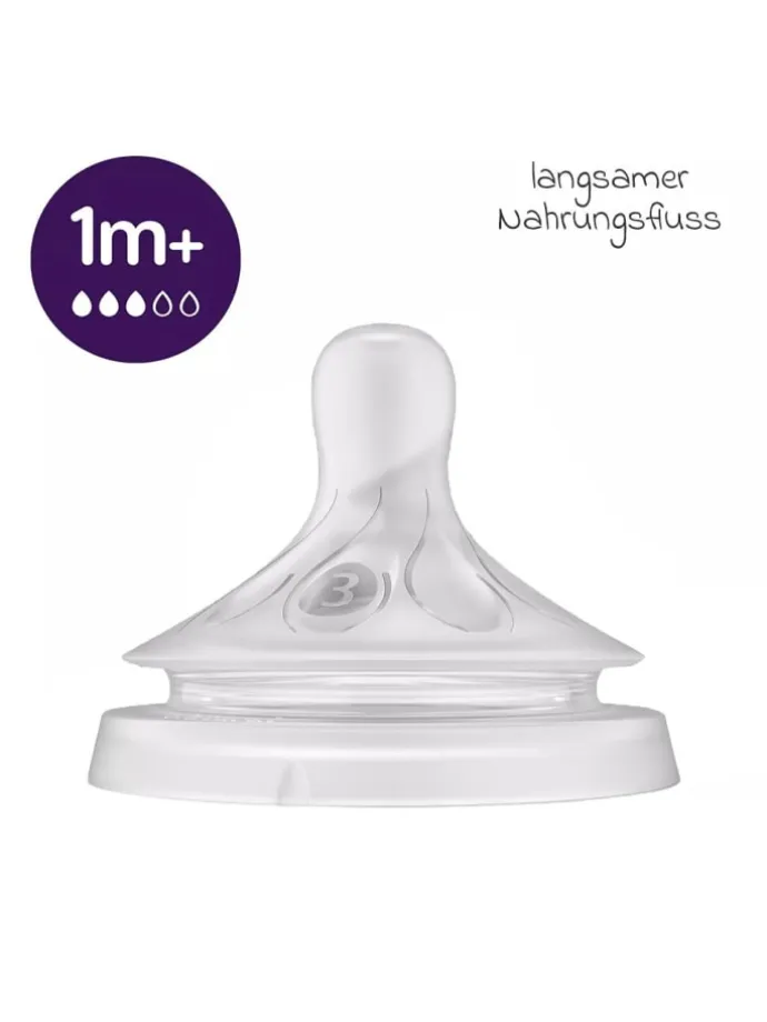 PP-Flasche Natural Response 260ml + Silikon-Sauger in weiss,motiv