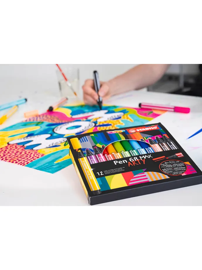 Premium-Filzstift - STABILO Pen 68 MAX ARTY" - 20 Stück