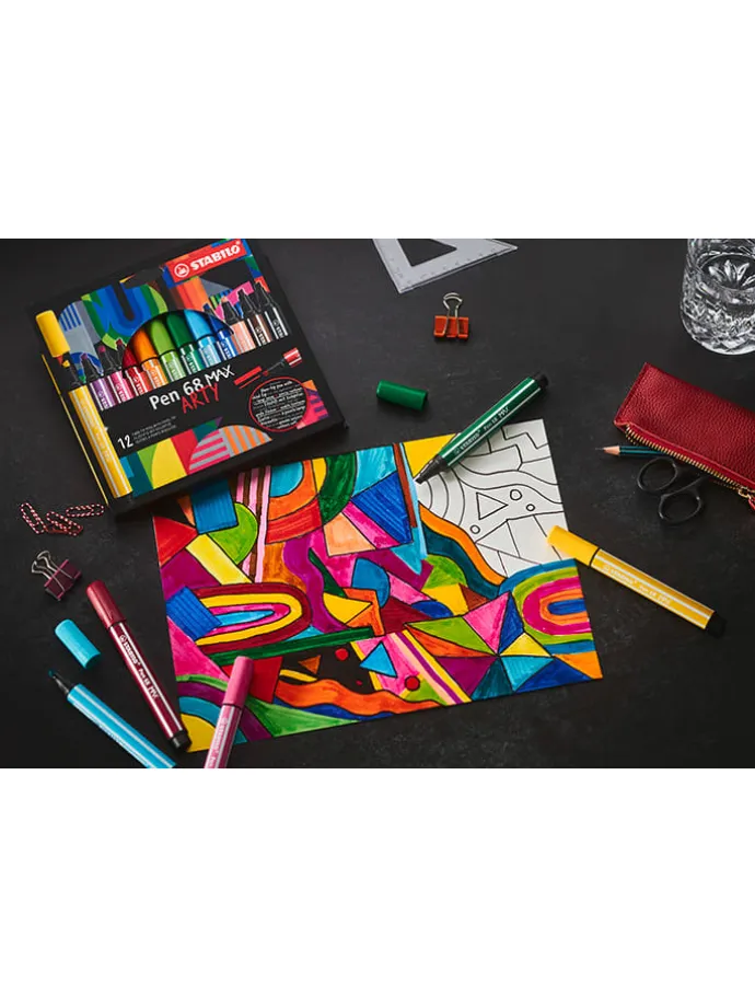 Premium-Filzstift - STABILO Pen 68 MAX ARTY" - 20 Stück