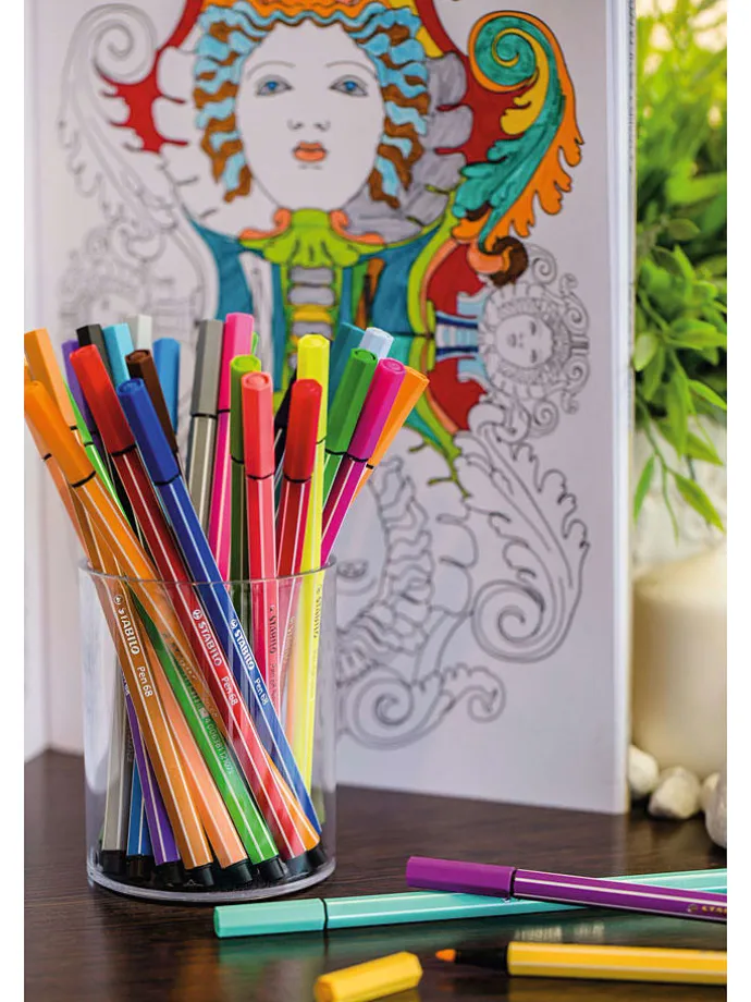 Premium-Filzstifte "- STABILO Pen 68" - 30 Stück