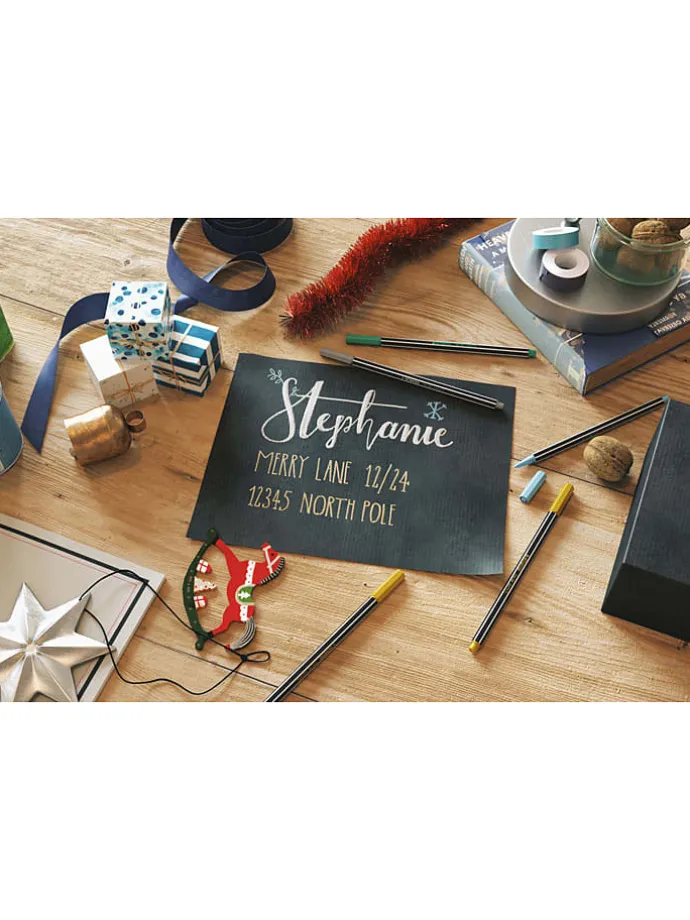 Premium-Filzstifte ''STABILO Pen 68 metallic'' - 6 Stück