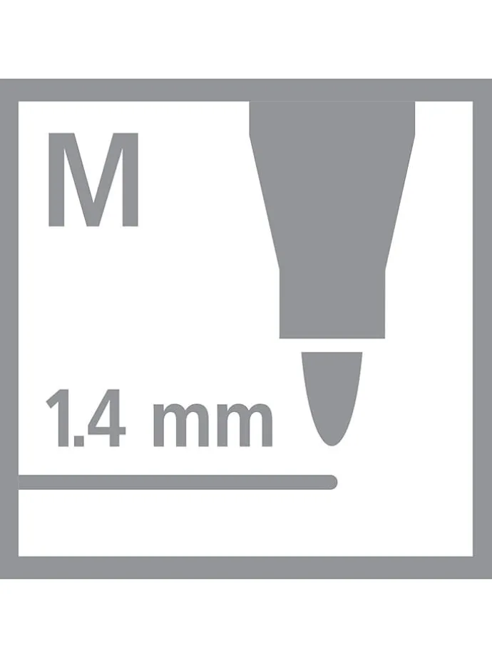 Premium-Filzstifte ''STABILO Pen 68 metallic'' - 6 Stück