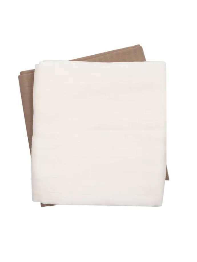 Pucktuch 2er-Pack in Balsam cream
