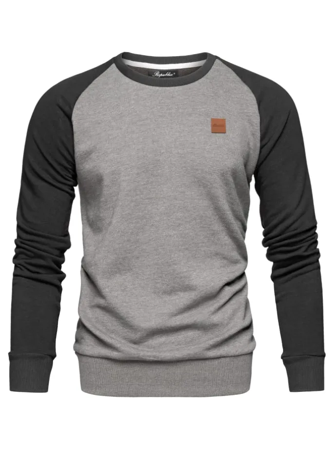 Pullover ADAM in Anthrazit/Schwarz