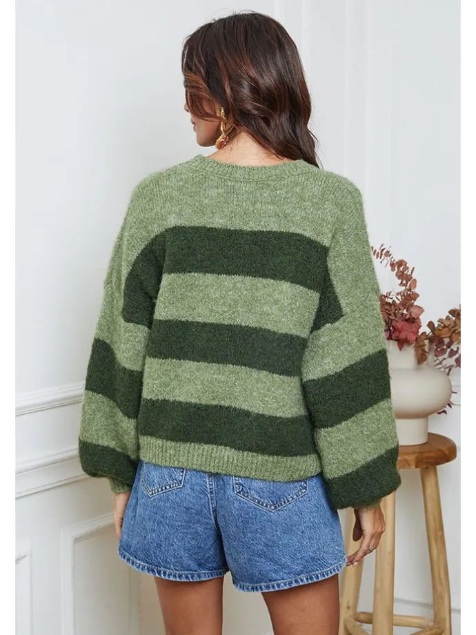 Pullover "Bech" in Grün