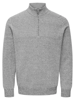 Pullover "Claus" in Hellgrau