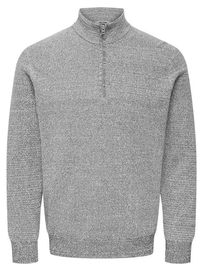 Pullover "Claus" in Hellgrau