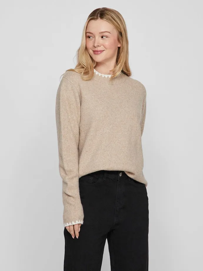Pullover "Hefna" in Beige