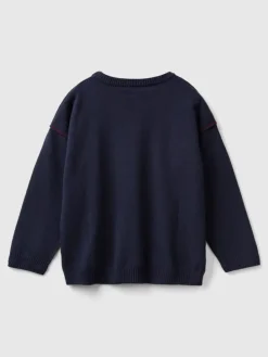 Pullover in Dunkelblau