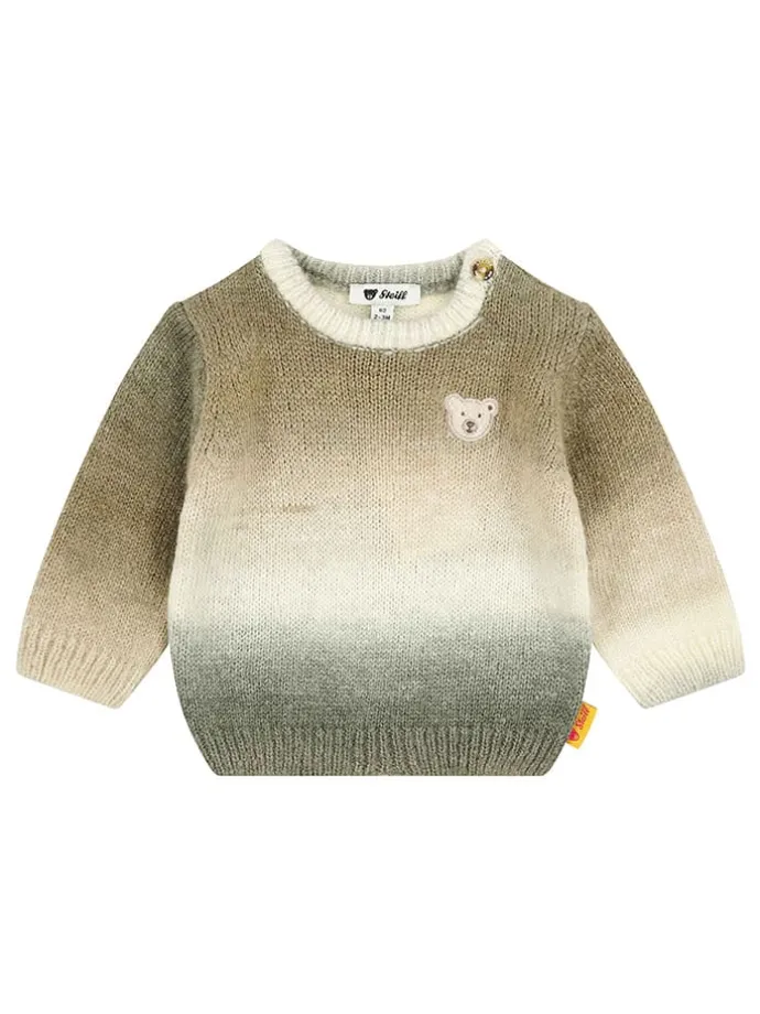 Pullover in Khaki/ Creme