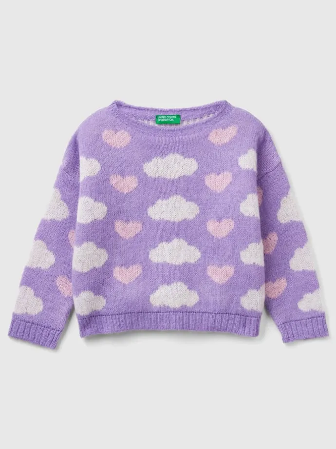 Pullover in Lila