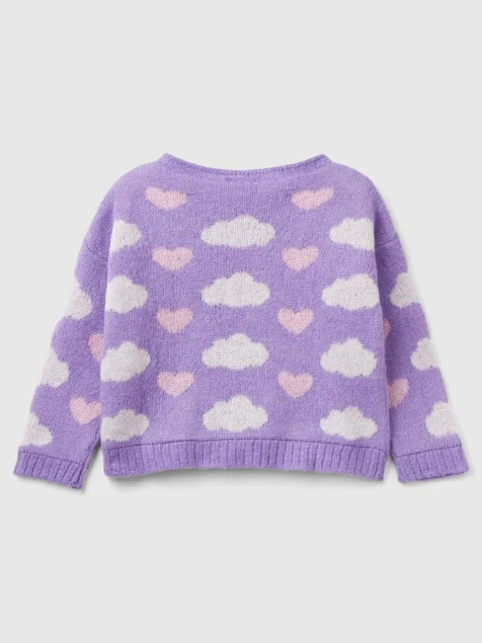 Pullover in Lila