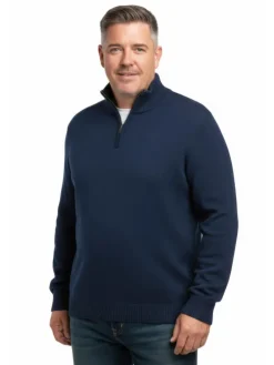 Pullover in navy blau