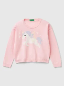 Pullover in Rosa