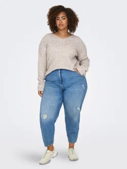 Pullover in Rosa/ Creme
