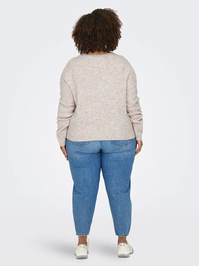 Pullover in Rosa/ Creme