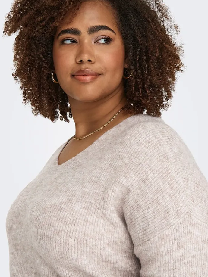 Pullover in Rosa/ Creme