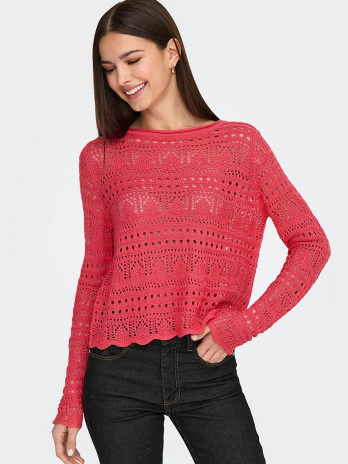 Pullover in Rot