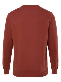 Pullover in ziegelbraun