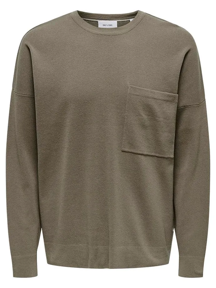 Pullover "Lamai" in Taupe