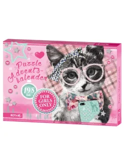 Puzzle-Kalender For Girls - 198 Teile in Rosa