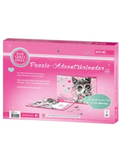 Puzzle-Kalender For Girls - 198 Teile in Rosa