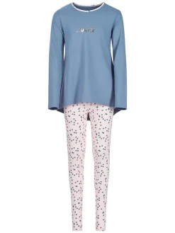 Pyjama in Blau/ Rosa