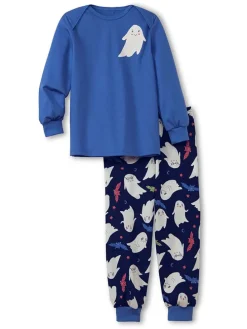 Pyjama in Blau/ Schwarz