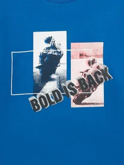 Pyjama in Blau/ Schwarz