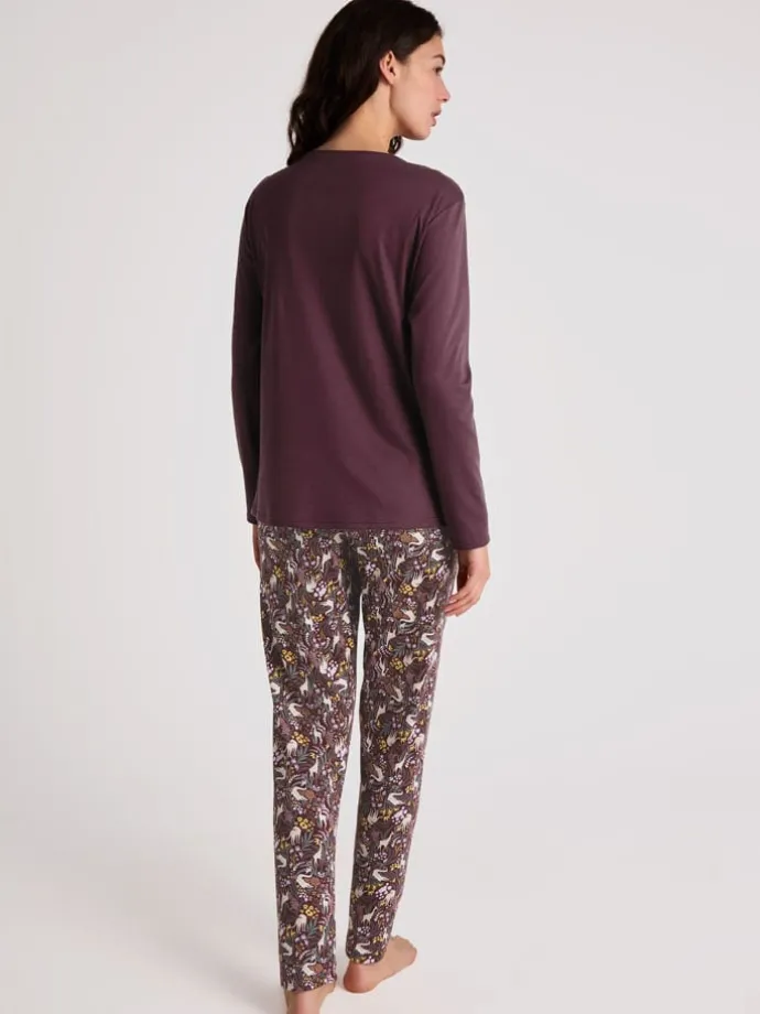 Pyjama in Bordeaux