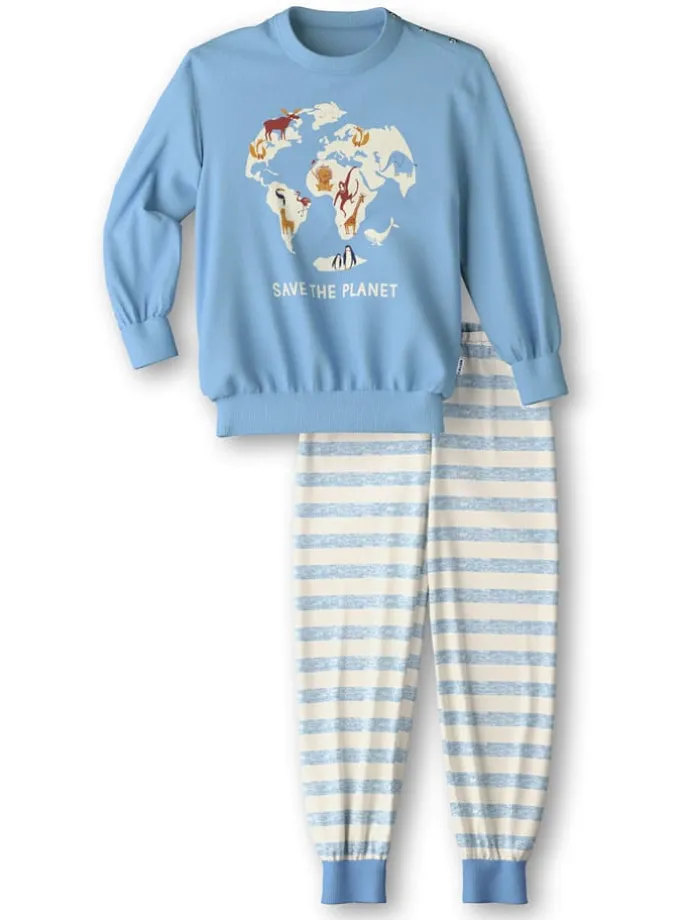 Pyjama in Hellblau